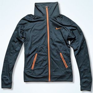 Nike Dri-Fit Zip-Up Jacket Black/Orange